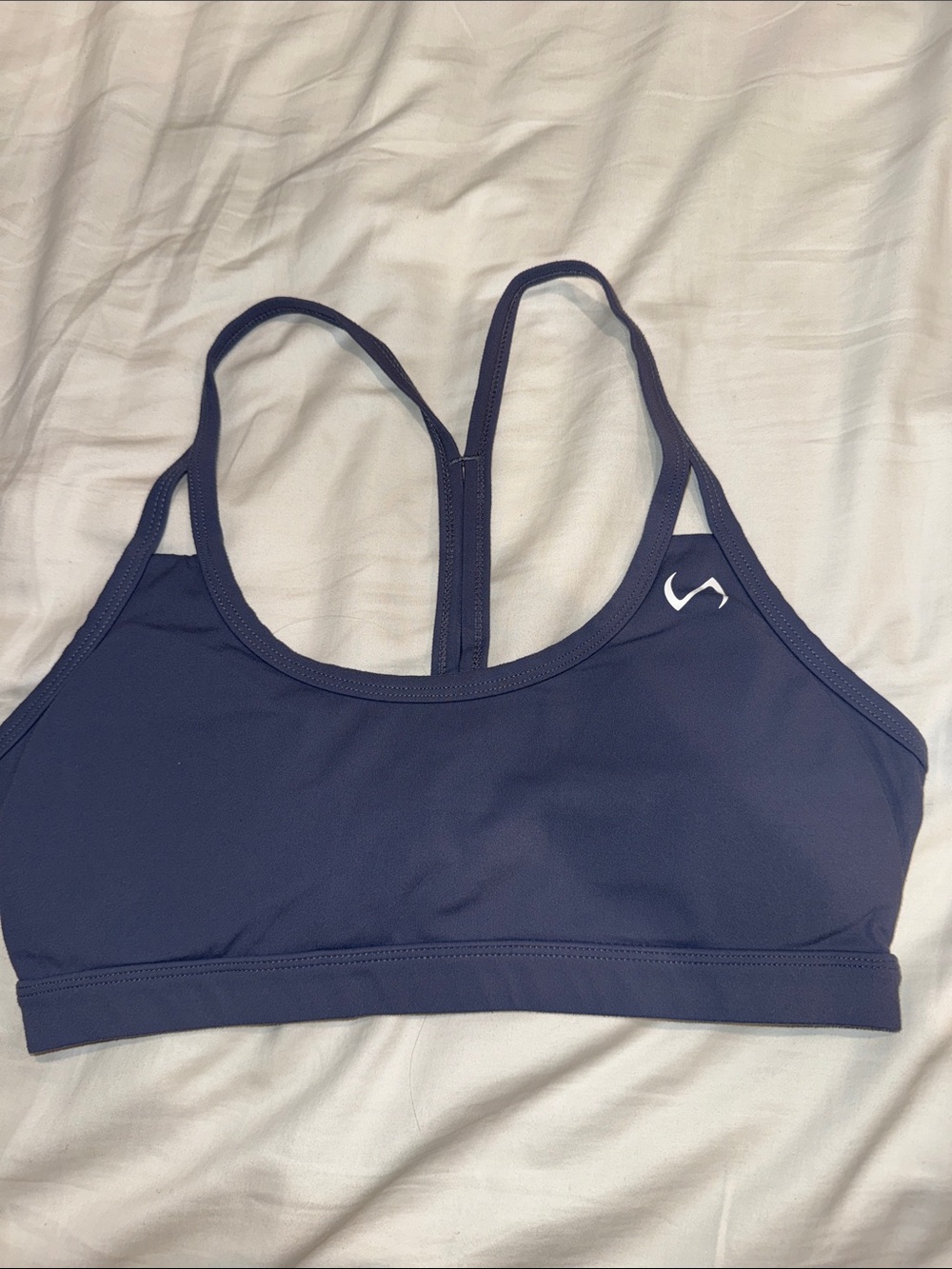 Women's Deep Navy Strappy High-Comfort Sports Bra